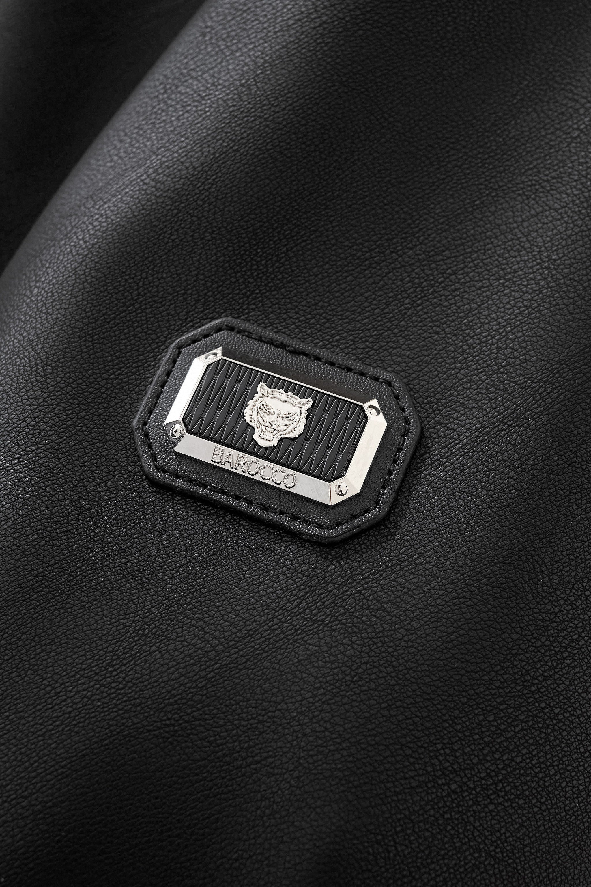 Prestige Varsity PU Jacket BLACK