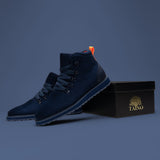 Tayno The Briton Suede Hiking Chukka Sneaketr Navy