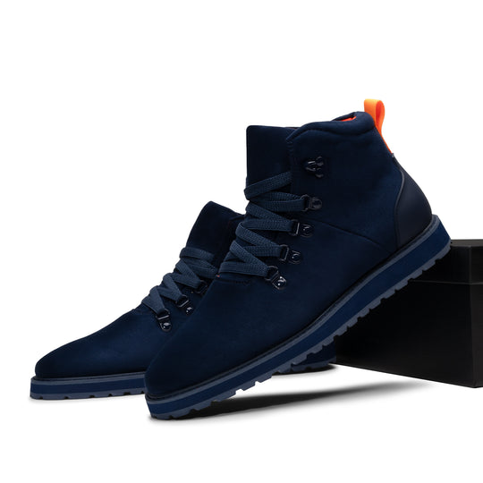 Tayno The Briton Suede Hiking Chukka Sneaketr Navy