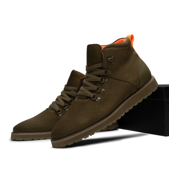 Tayno The Briton Suede Hiking Chukka Sneaker Olive