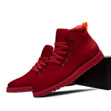 Tayno The Briton Suede Hiking Chukka Sneaker Red