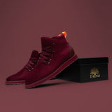 Tayno The Briton Suede Hiking Chukka Sneaker Wine