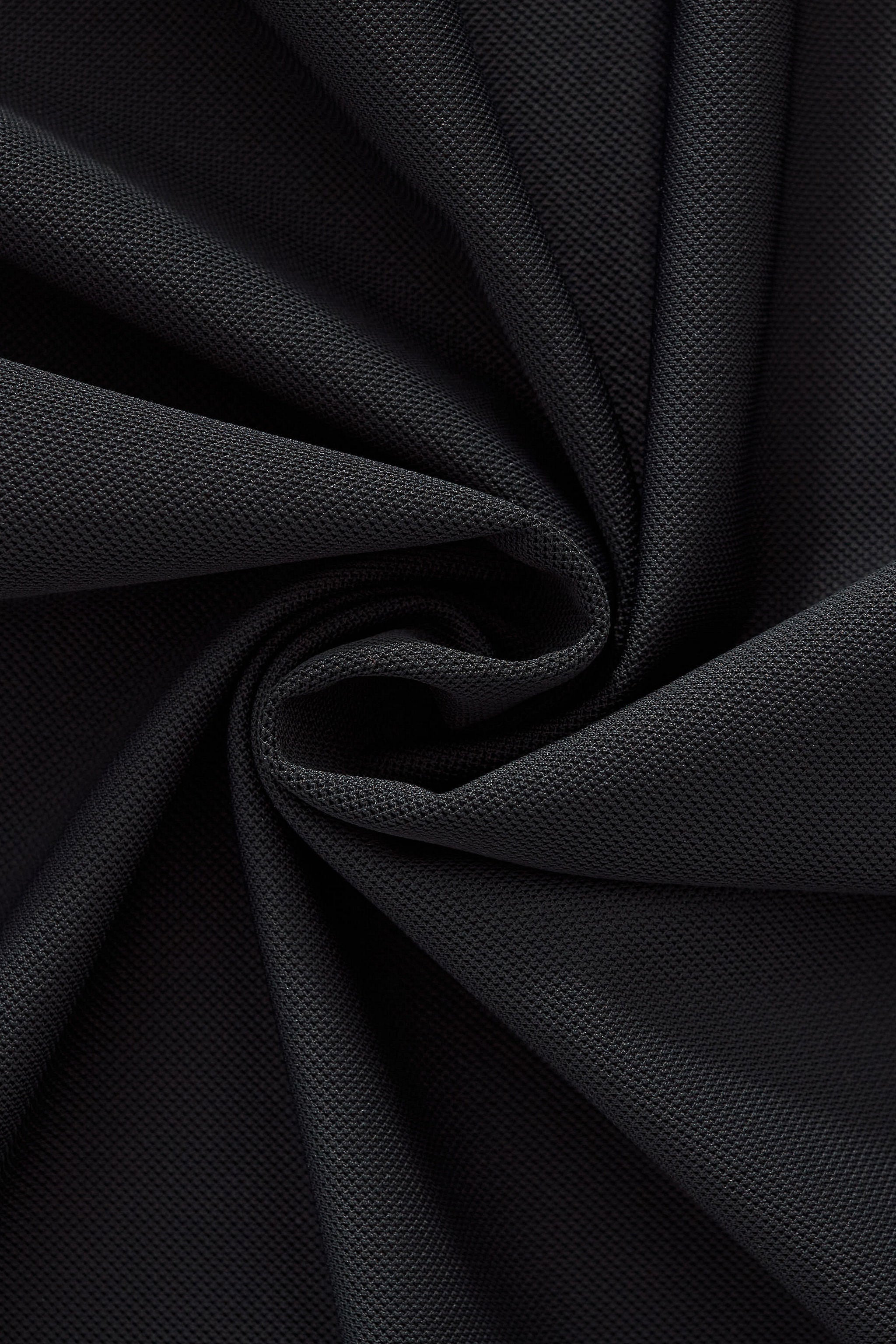 Monogram Trim Performance Polo - El baron BLACK