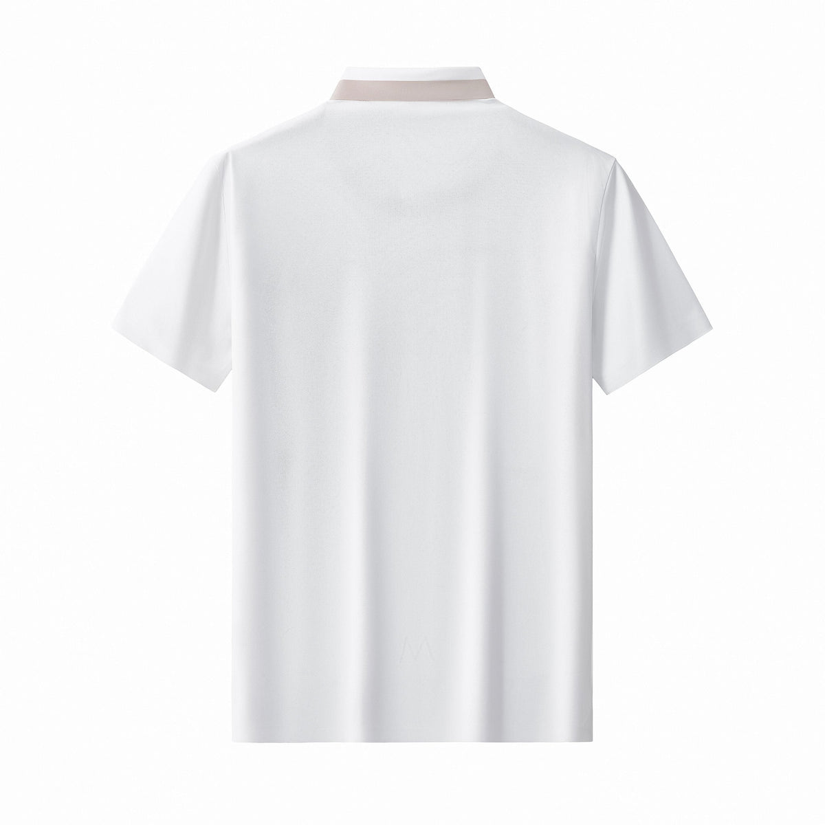 Signature Trim Performance Polo – El Baron WHITE