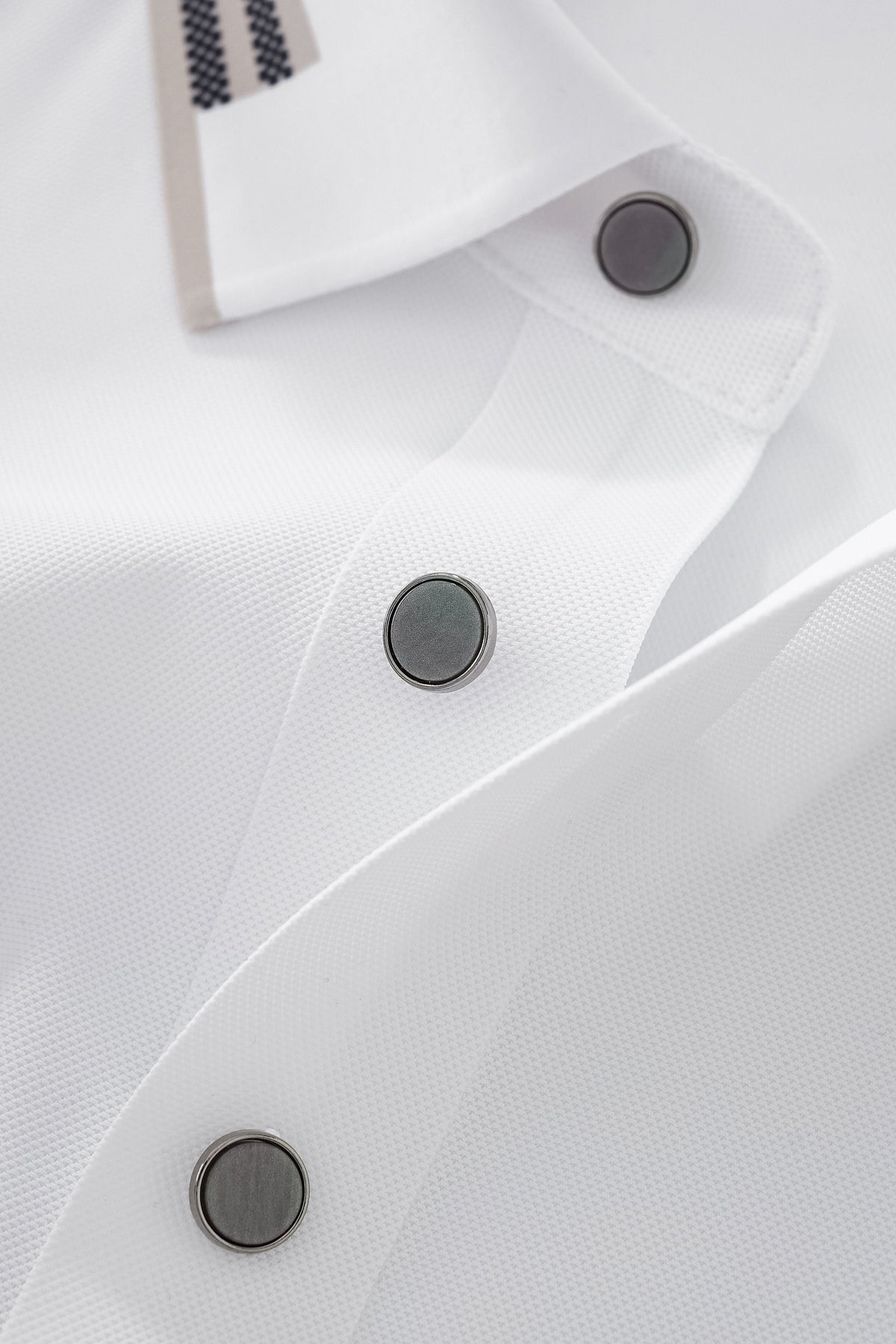 Signature Trim Performance Polo – El Baron WHITE