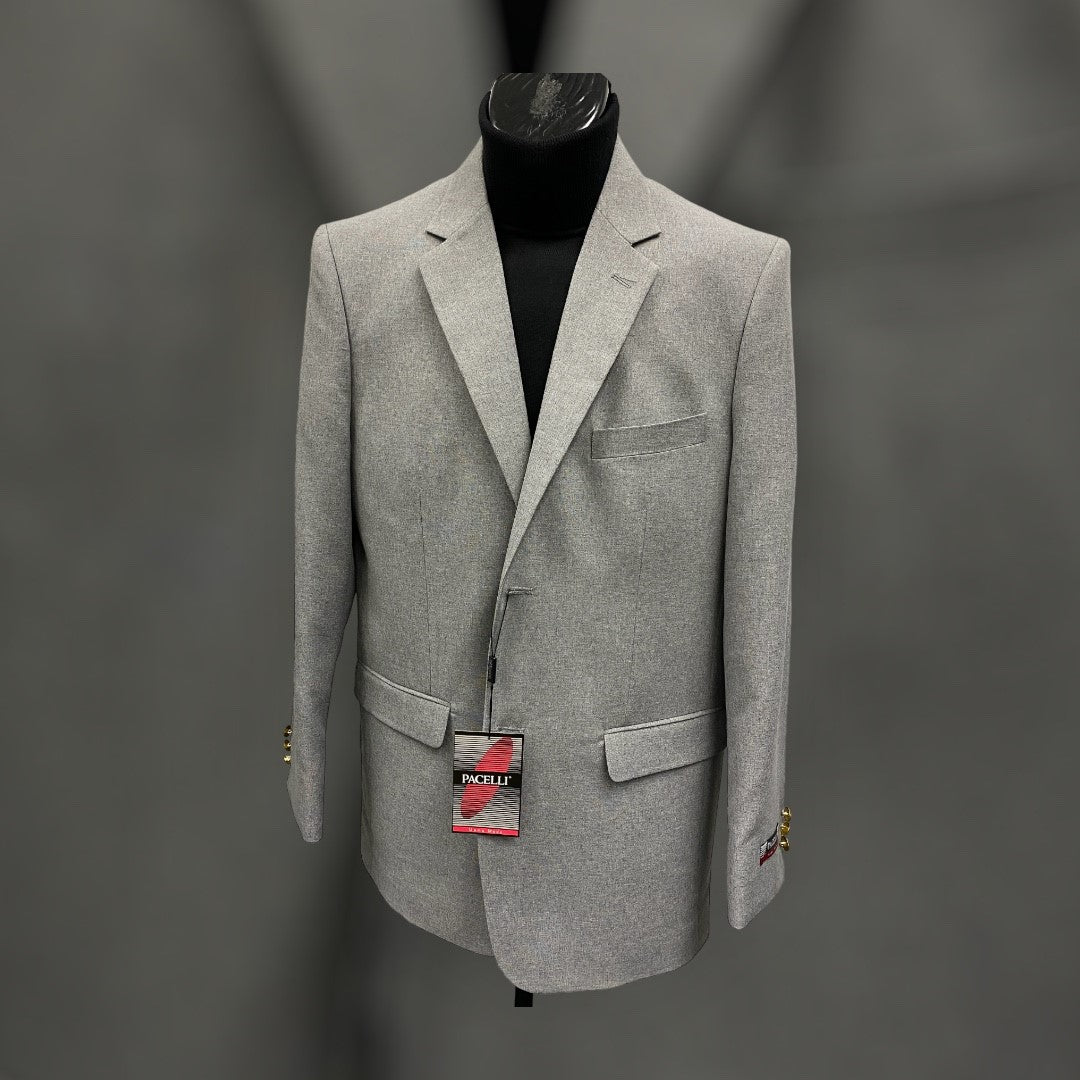 Pacelli Blair 70070  Single Breast Blazer Grey