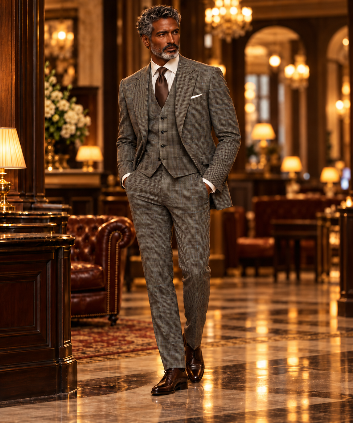 Canuti Nando C-439 3 Piece Suit Brown