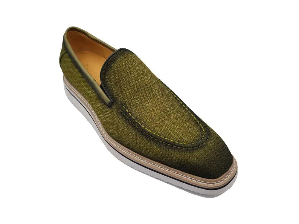 Burnished Linen Loafer