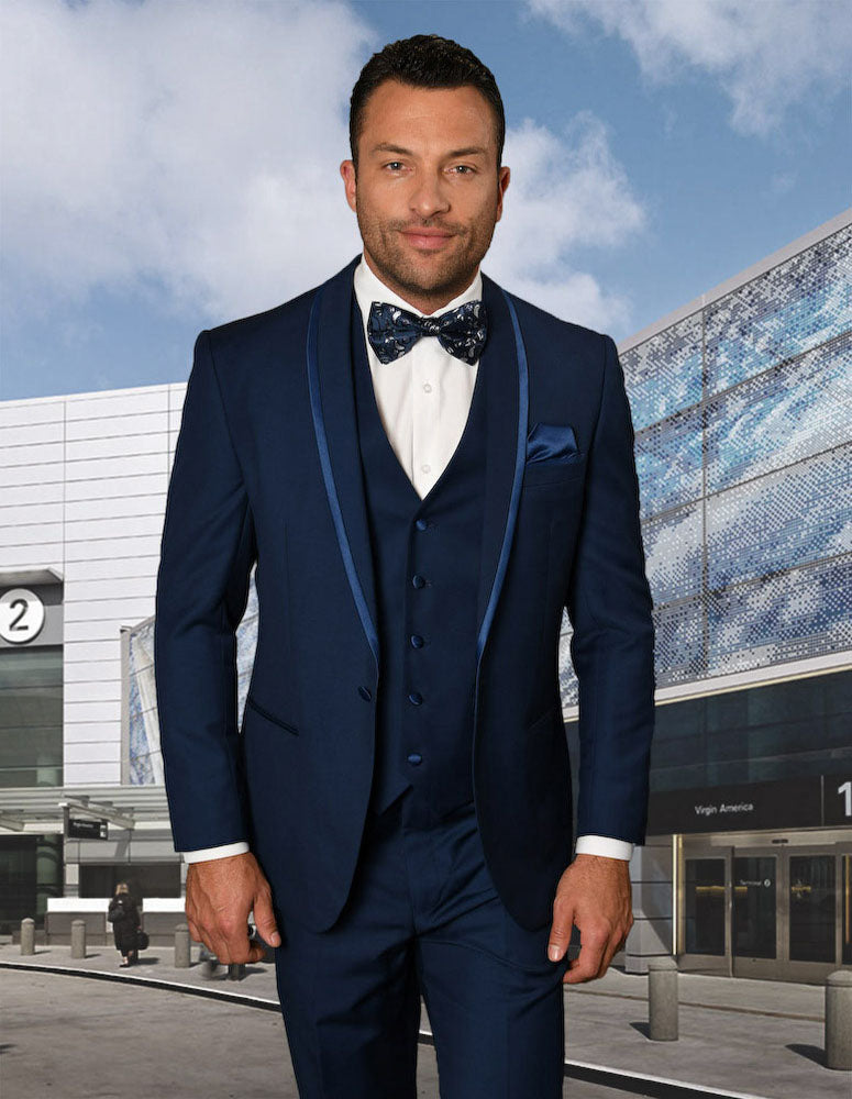 Statement CAESAR 3 Piece Tuxedo Saphire