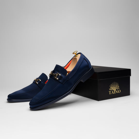 Tayno The Caprio Silk Loafer Navy