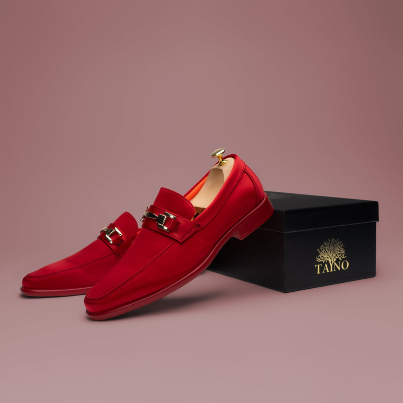 Tayno The Caprio Silk Loafer Red