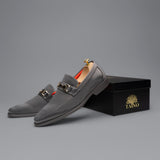 Tayno The Caprio Silk Loafer Silver