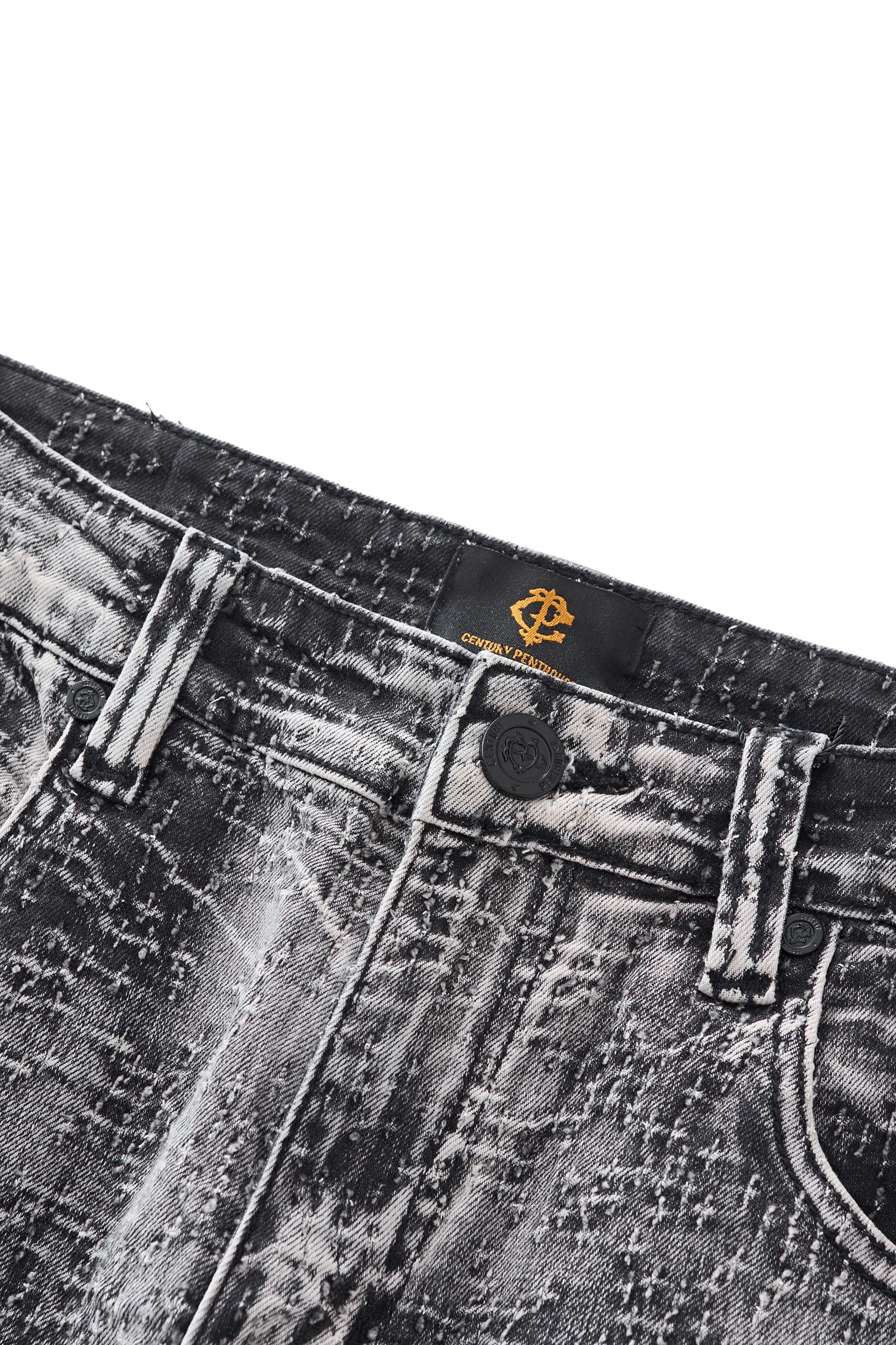 Sanctum Cross Denim Pant – Century Penthouse GREY