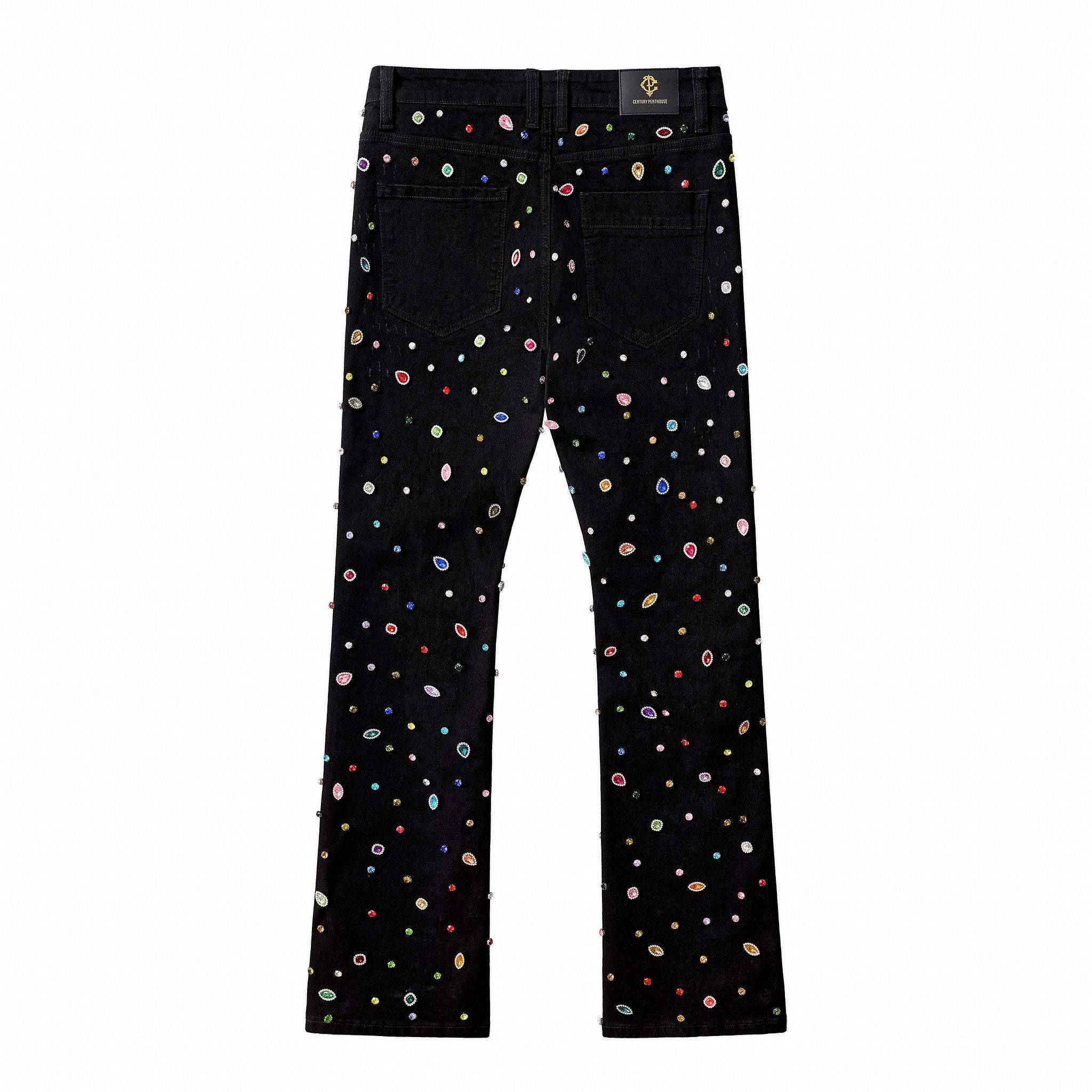 Prism Gem Denim Pant – Century Penthouse BLACK