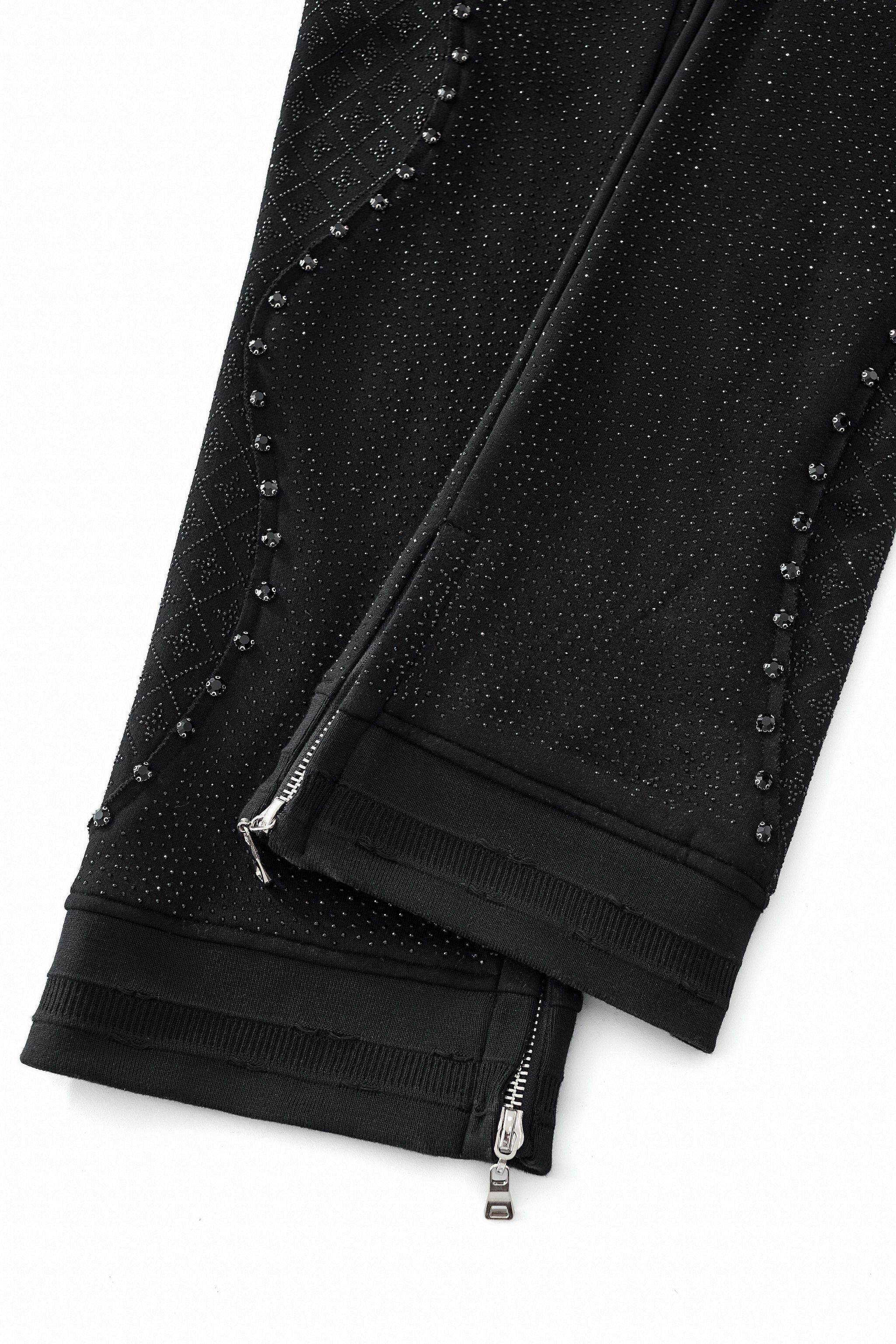 Midnight Matrix Studded Sweatsuit BLACK