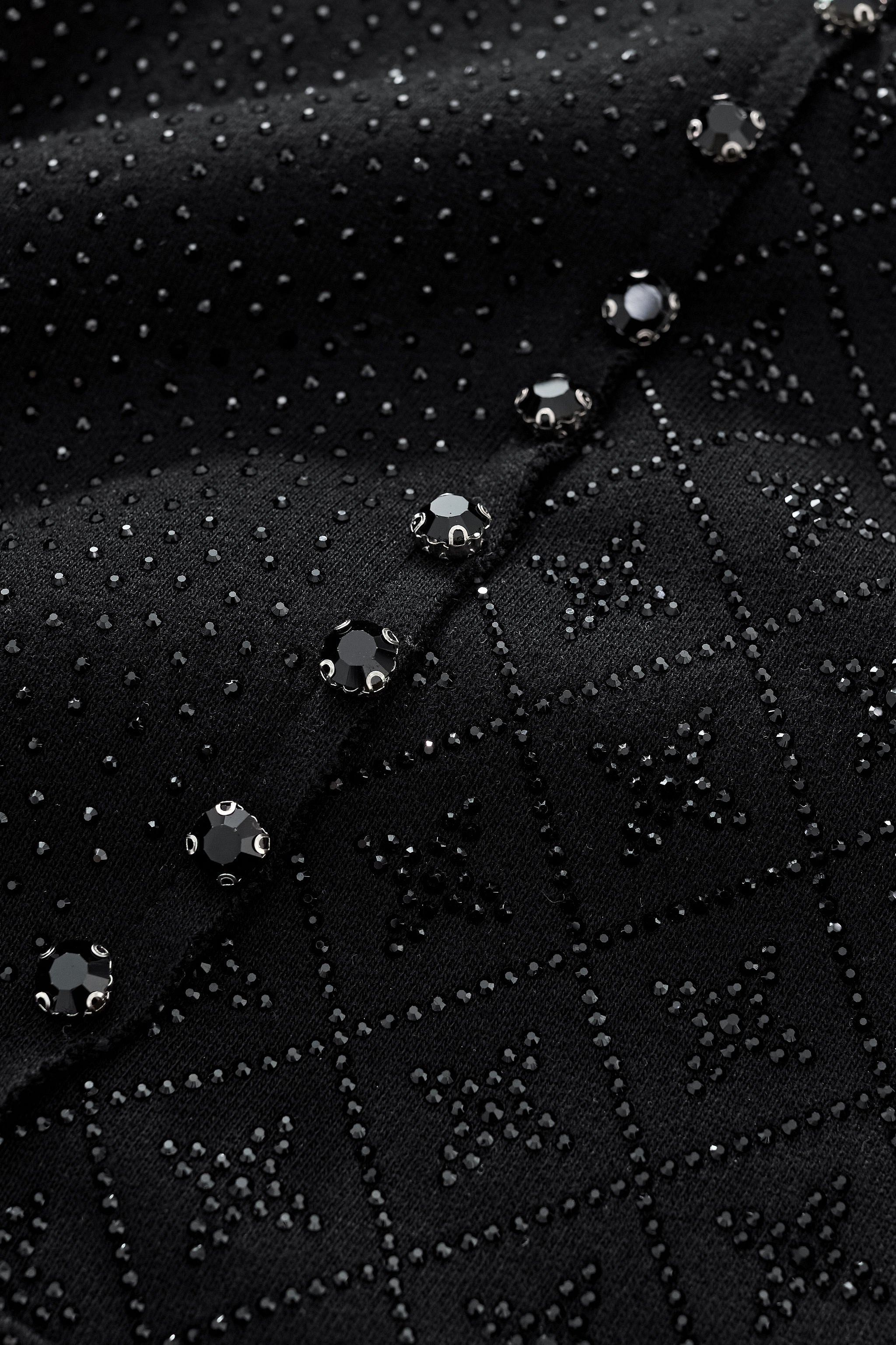 Midnight Matrix Studded Sweatsuit BLACK