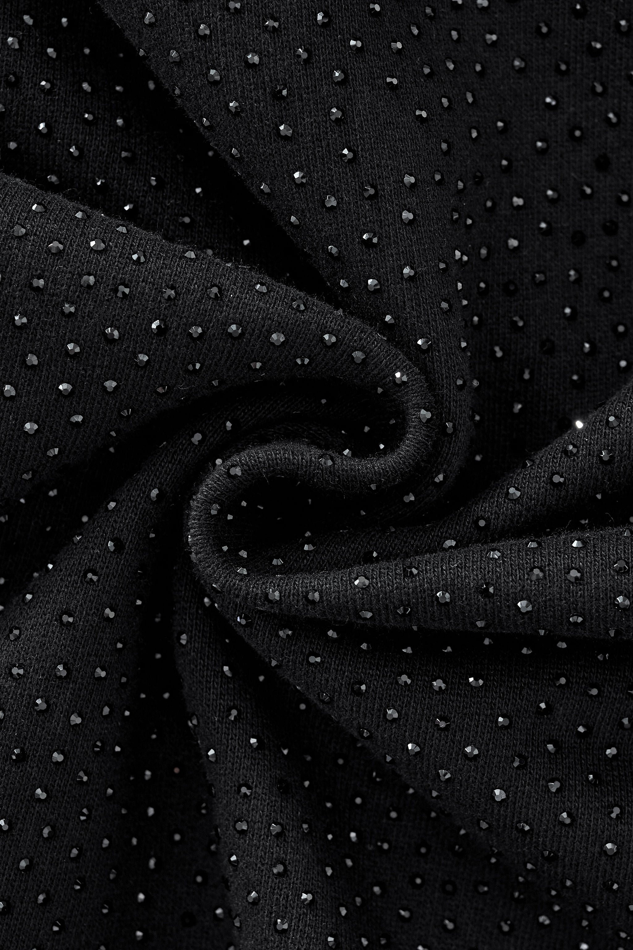 Midnight Matrix Studded Sweatsuit BLACK