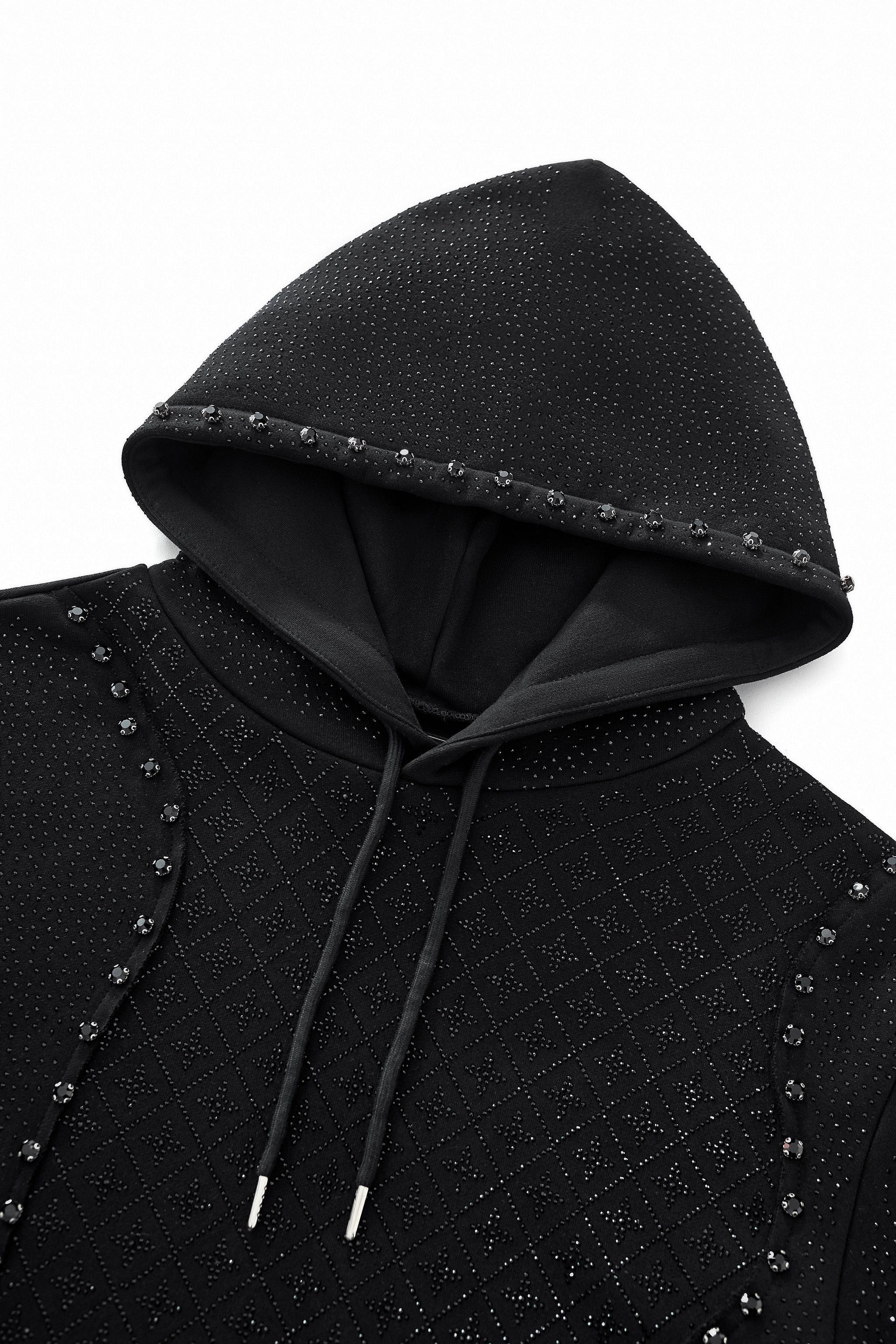 Midnight Matrix Studded Sweatsuit BLACK