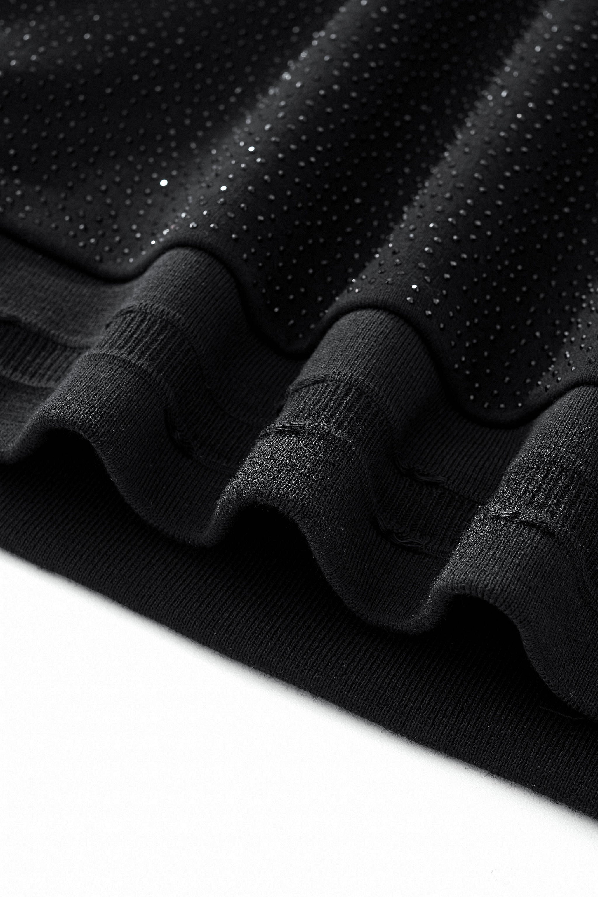 Midnight Matrix Studded Sweatsuit BLACK