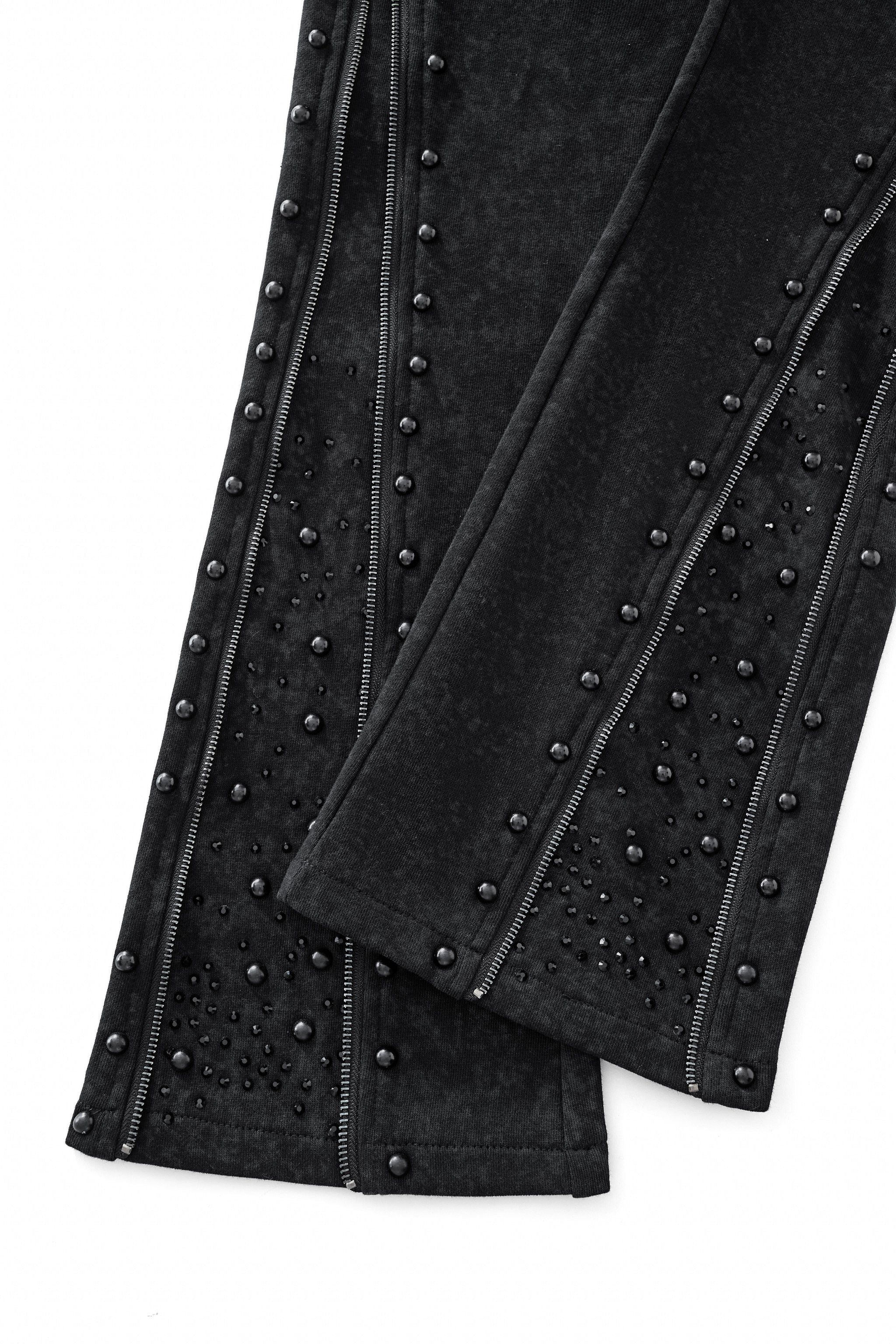 Midnight Roar sweatsuit BLACK - CENTURY PENTHOUSE