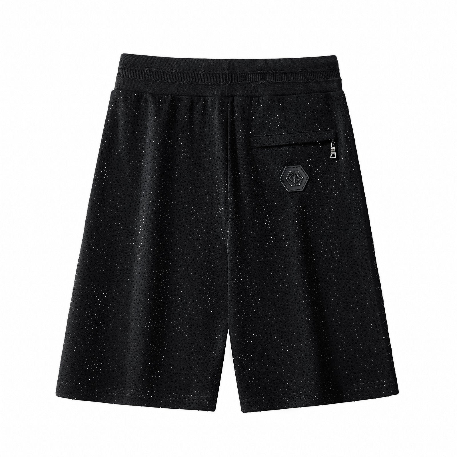 Radiant Grid Stone Short set – Century Penthouse BLACK/BLACK