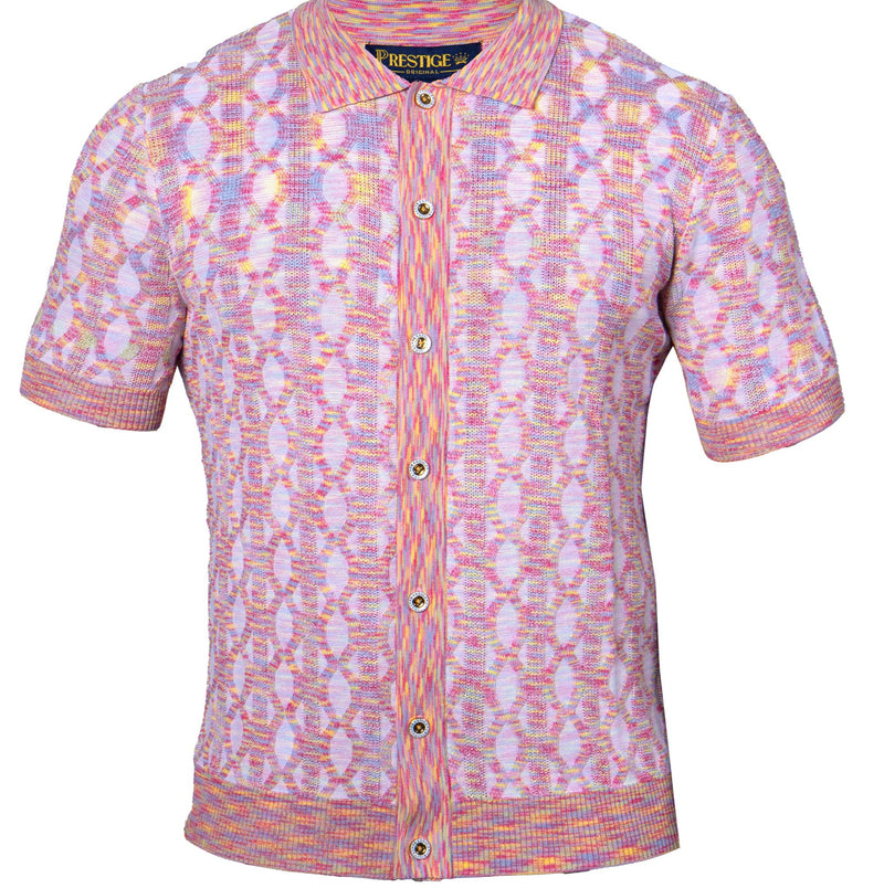 Prestige CMK-304 Luxury Short Sleeve Knit  Pink