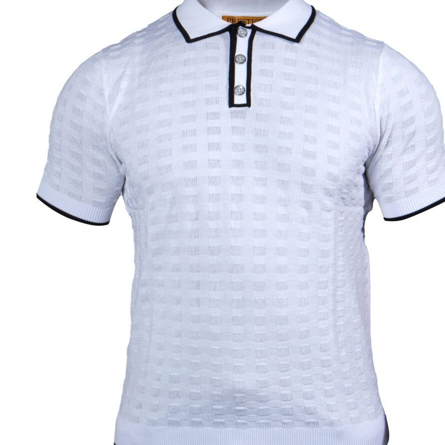 Prestige CMK-373T Short Sleeve Polo White