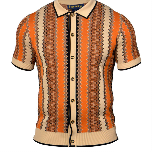 Prestige CMK-383 Luxury Short Sleeve Knit Rust