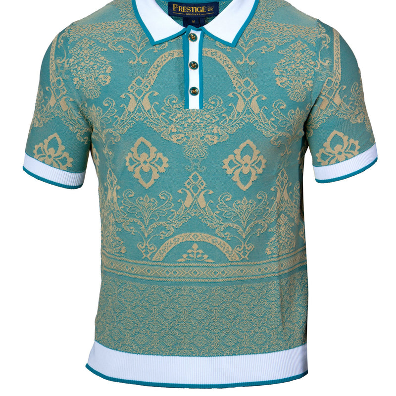 Prestige CMK-389 Short Sleeve Knit Teal