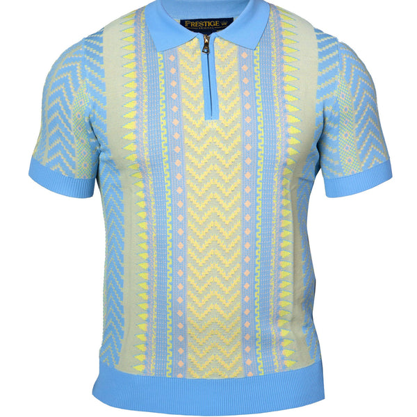 Prestige CMK-400 Short Sleeve Knit Blue