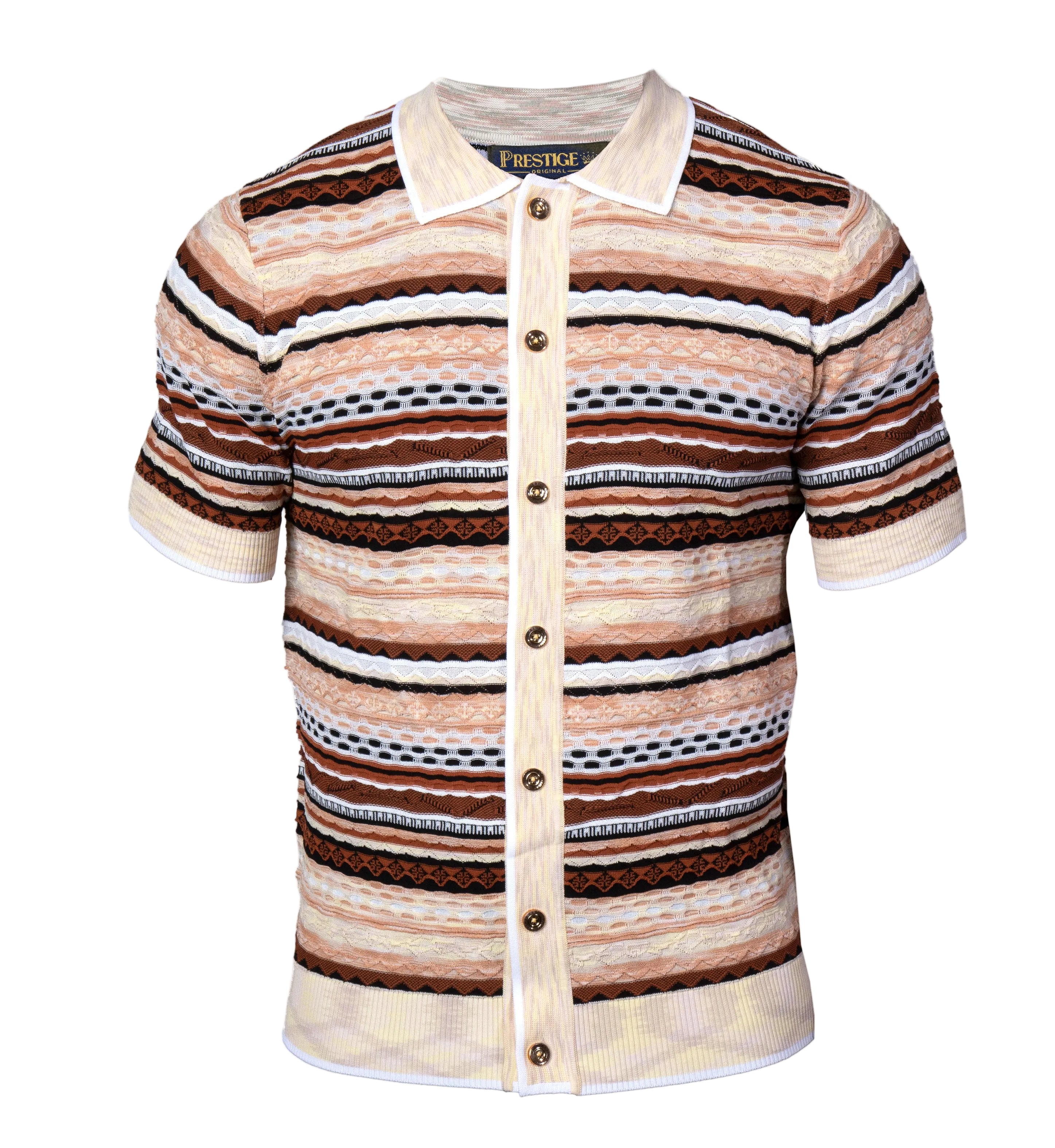 Prestige CMK-6005 Short Sleeve Knit Tan