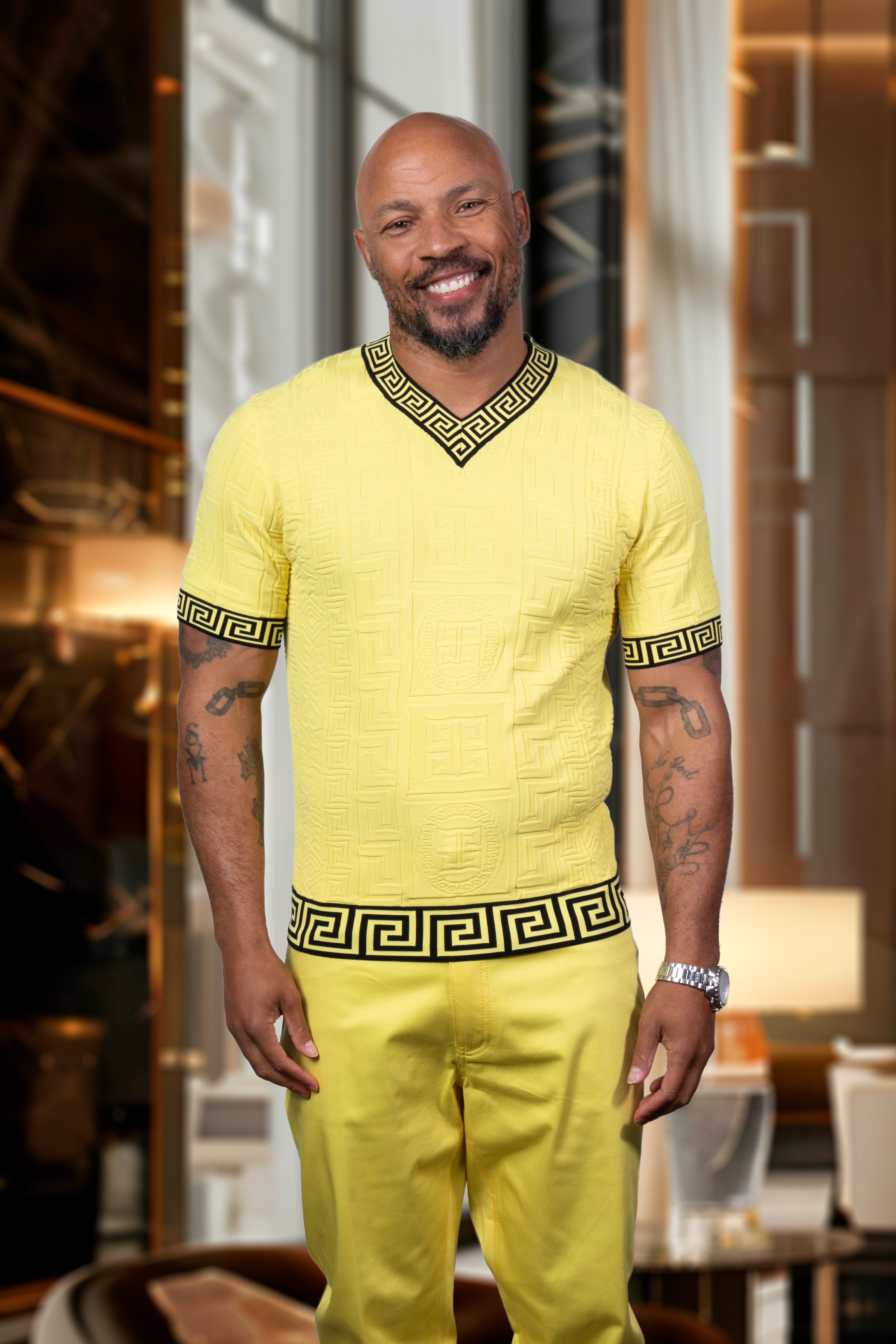 Prestige CMK-6032 Short Sleeve Knit Yellow