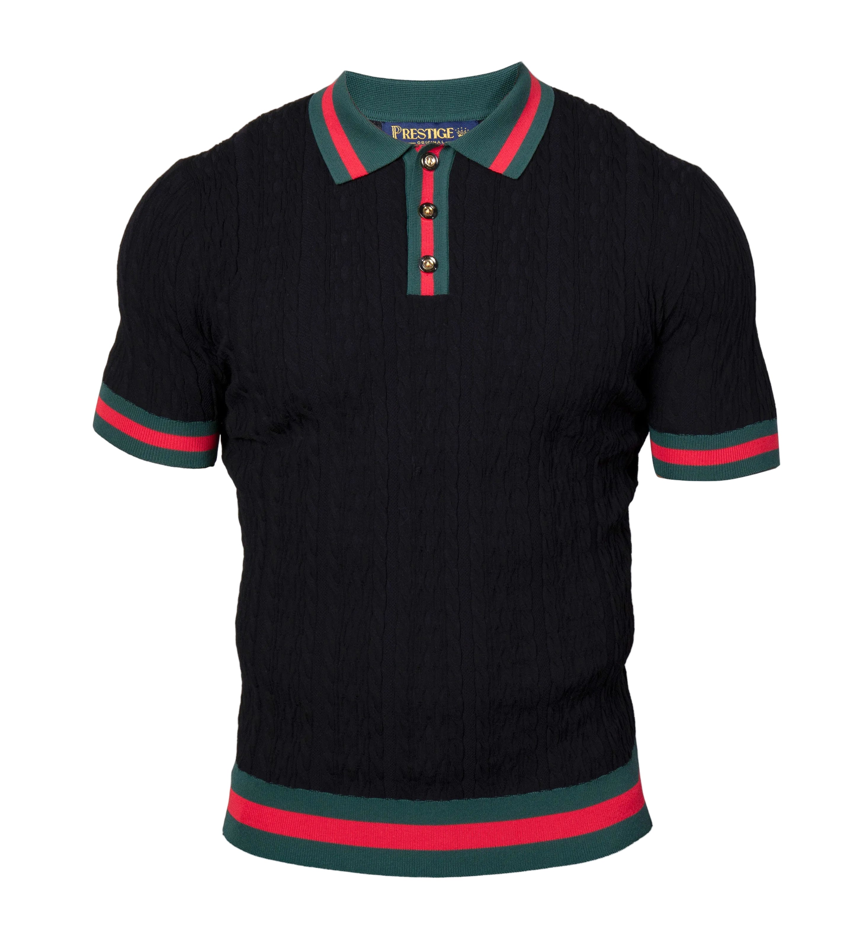 Prestige CMK-6037 Short Sleeve Knit Black