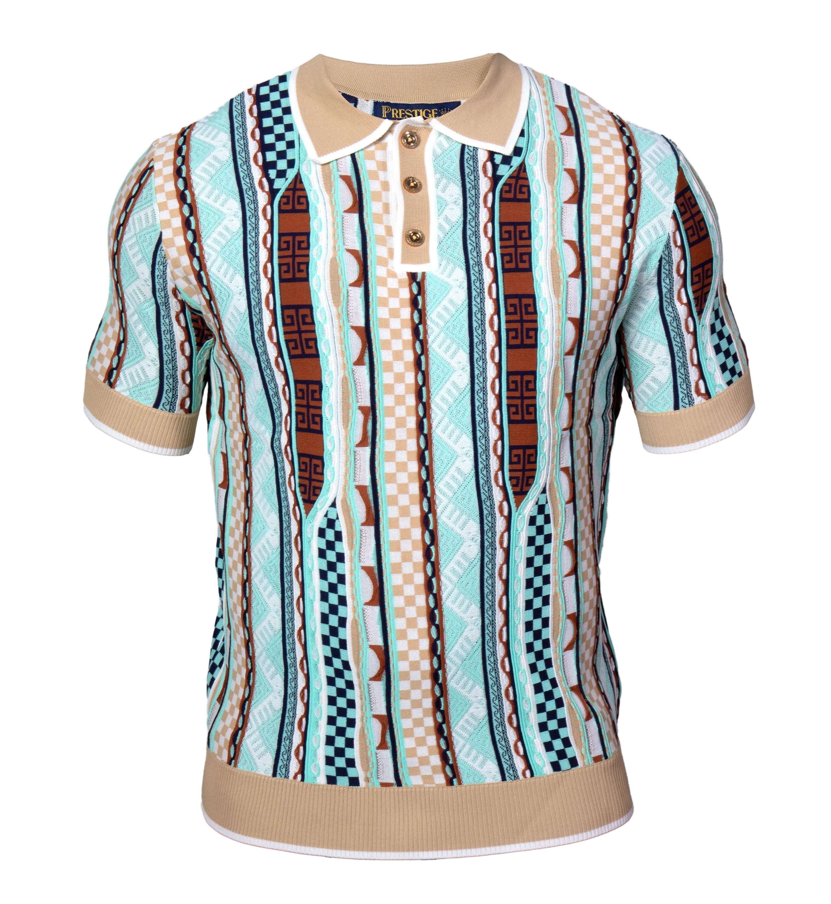 Prestige CMK-6041 Short Sleeve Knit Tan