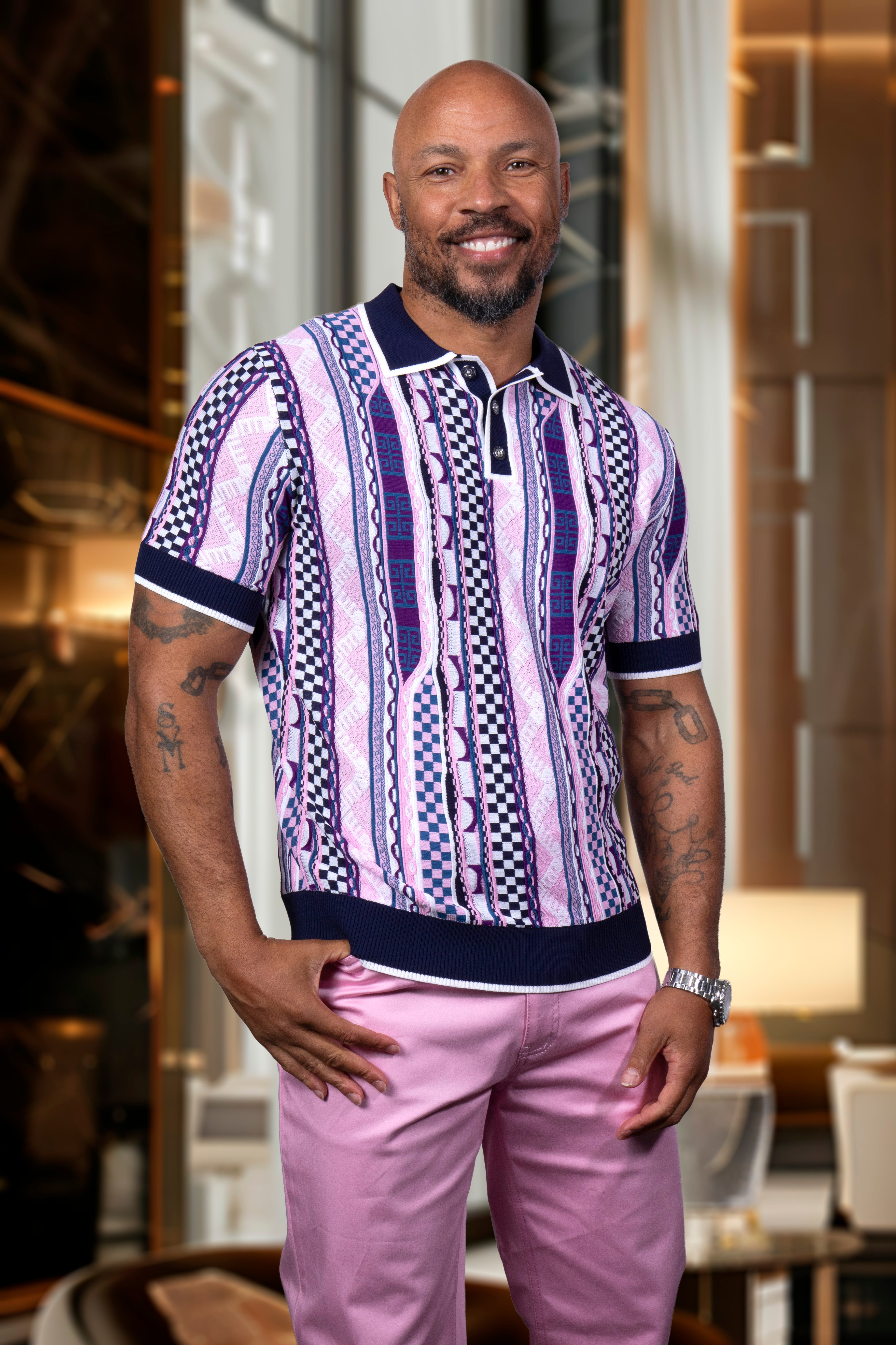 Prestige CMK-6041 Short Sleeve Knit Tan