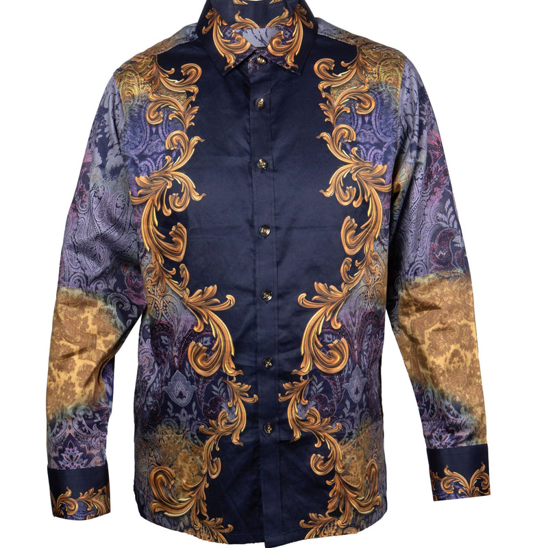 Prestige COT-403  Long Sleeve Shirt Navy