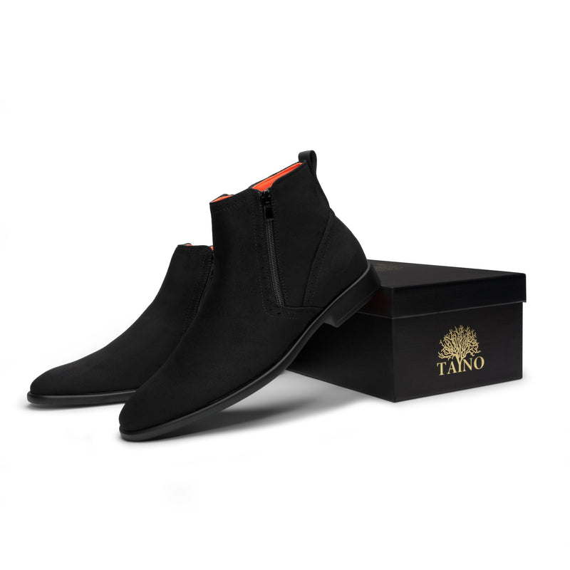 Tayno The Coupe Suede Chelsea Boot Black