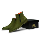 Tayno The Coupe Suede Chelsea Boot Lime