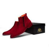 Tayno The Coupe Suede Chelsea Boot Red