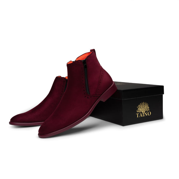 Tayno The Coupe Suede Chelsea Boot Wine