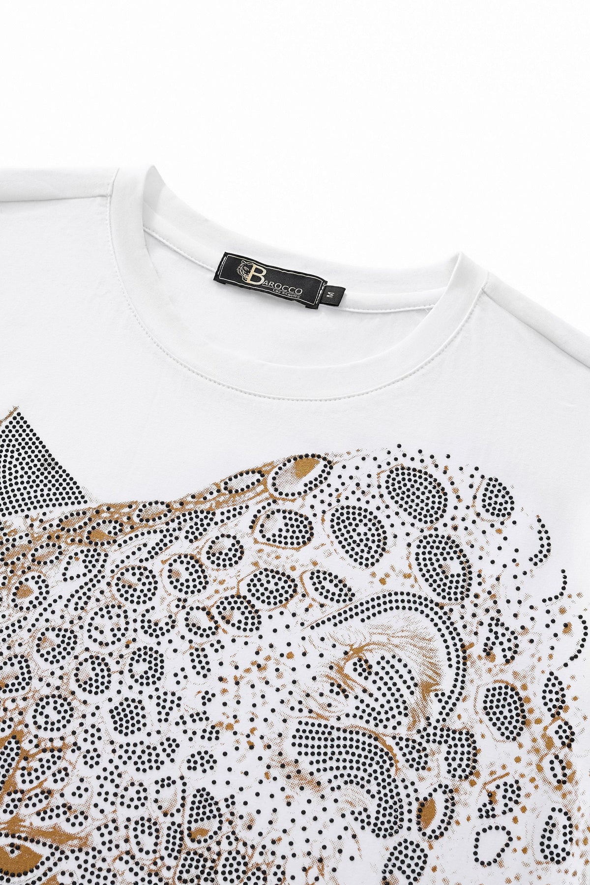 Imperial Leopard Crystal SS Shirt WHITE