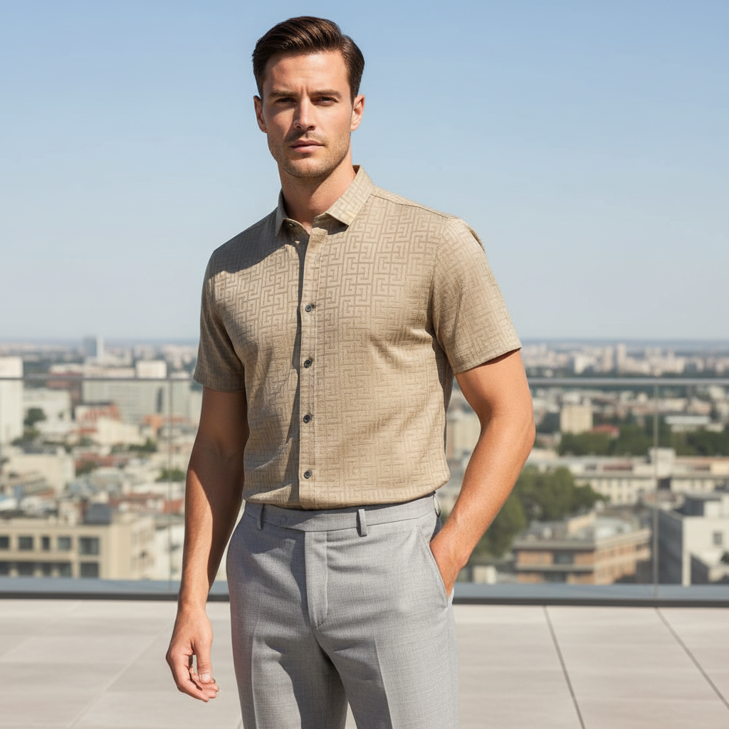 Grecian Grace shirt - Century Penthouse WHITE