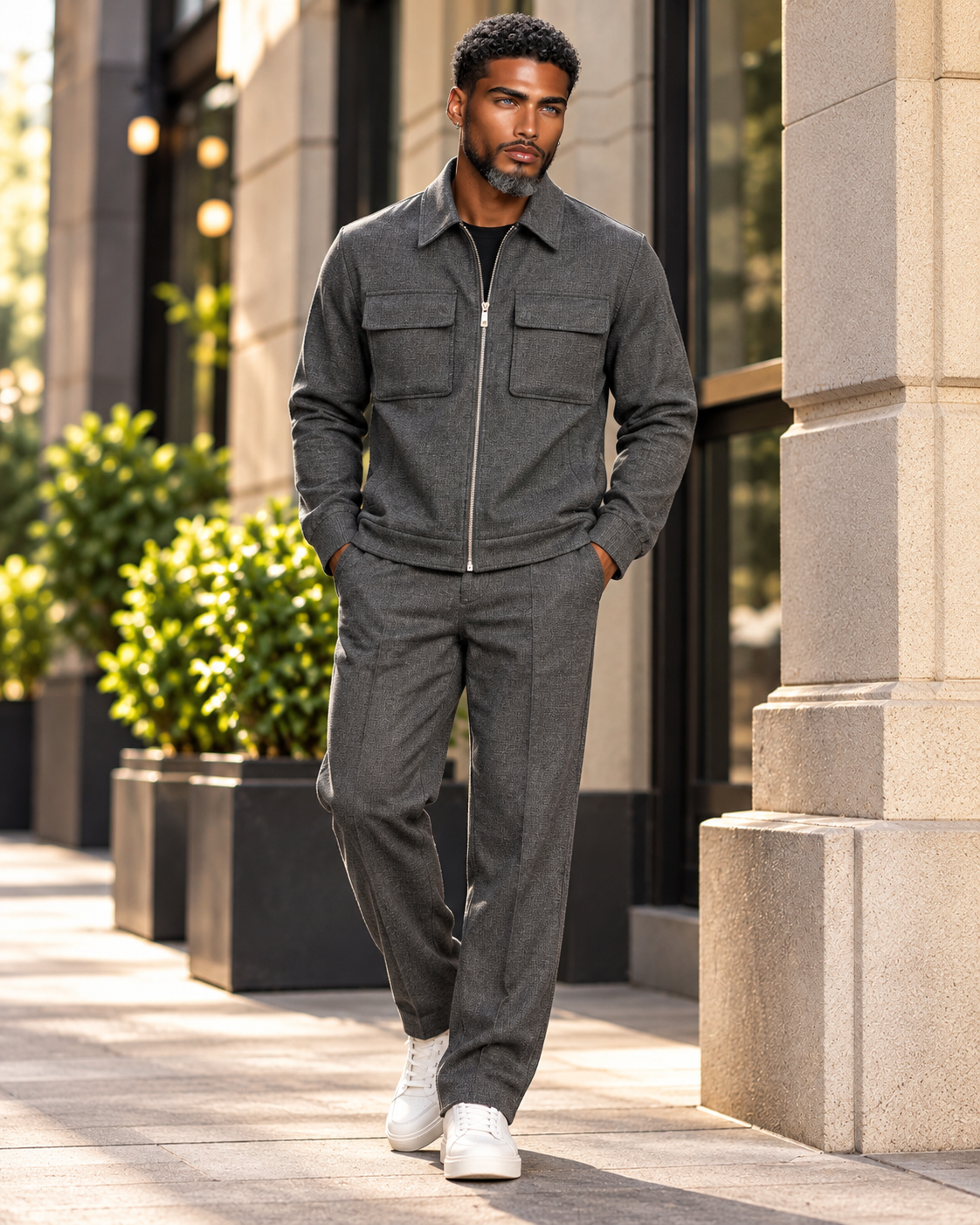 Robert Lewis RLO24 Jacket Out Fit Grey