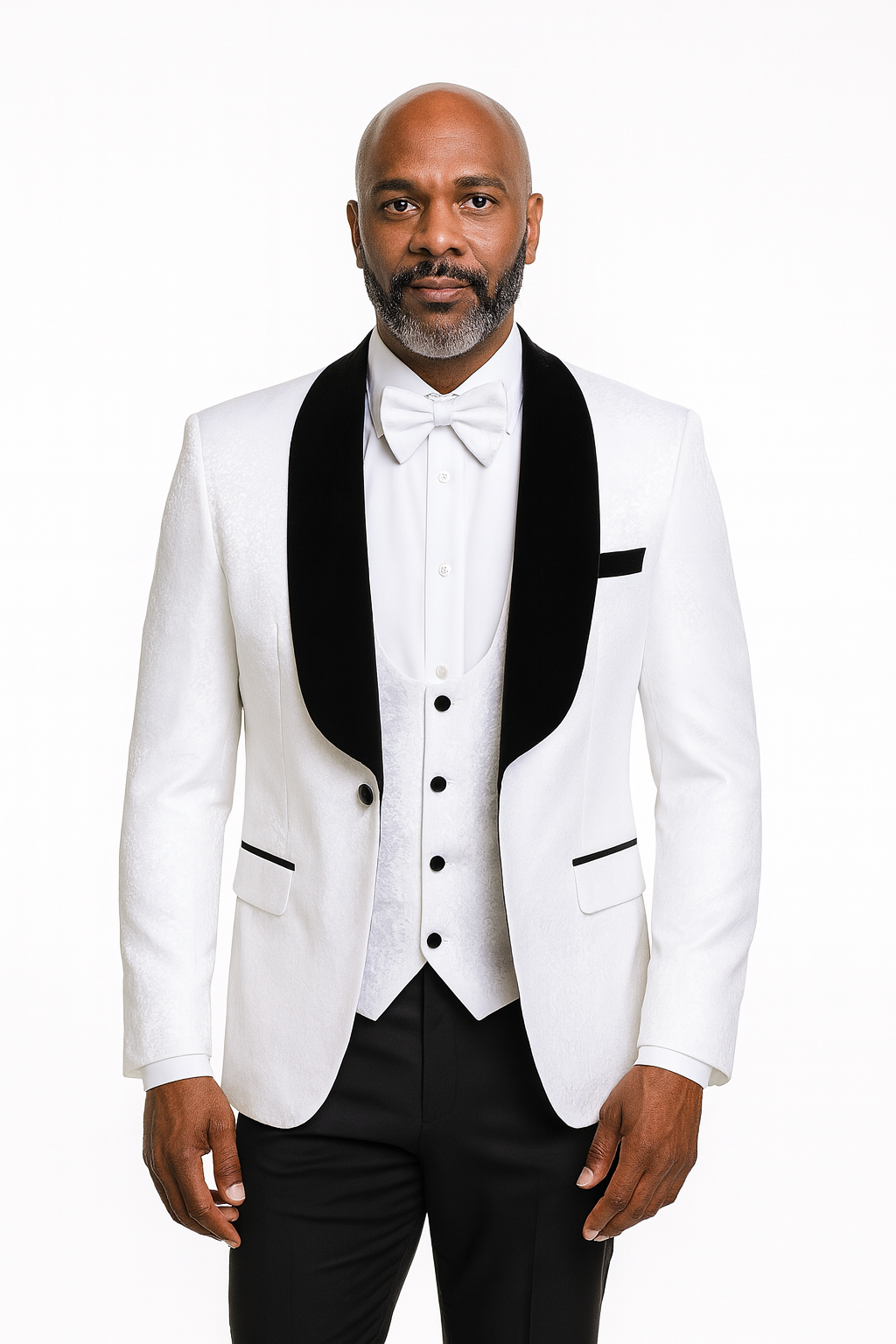 Rossi Man Smoking Tux RM1444 White