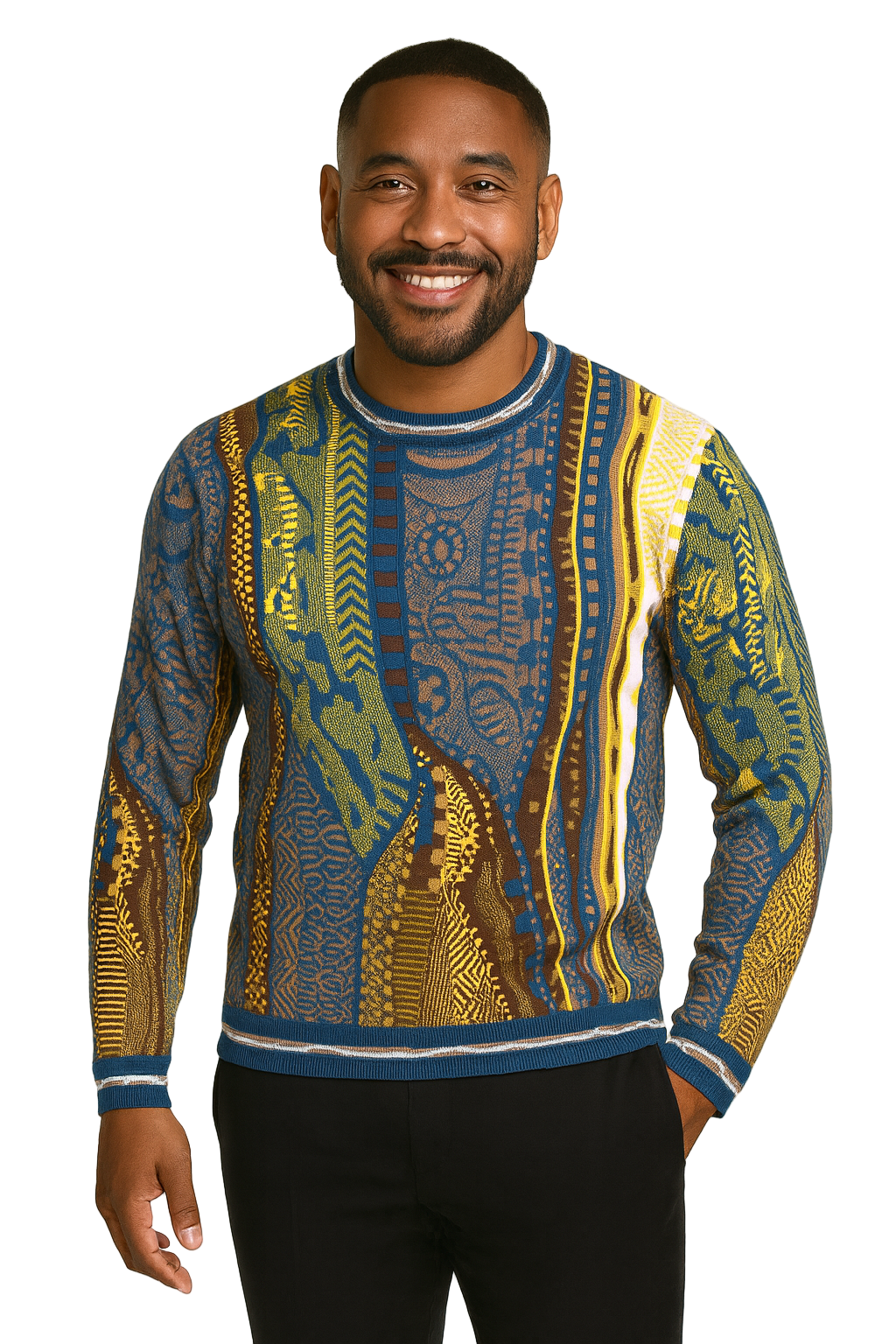Prestige SW- 688 Crow Neck Sweater Denim