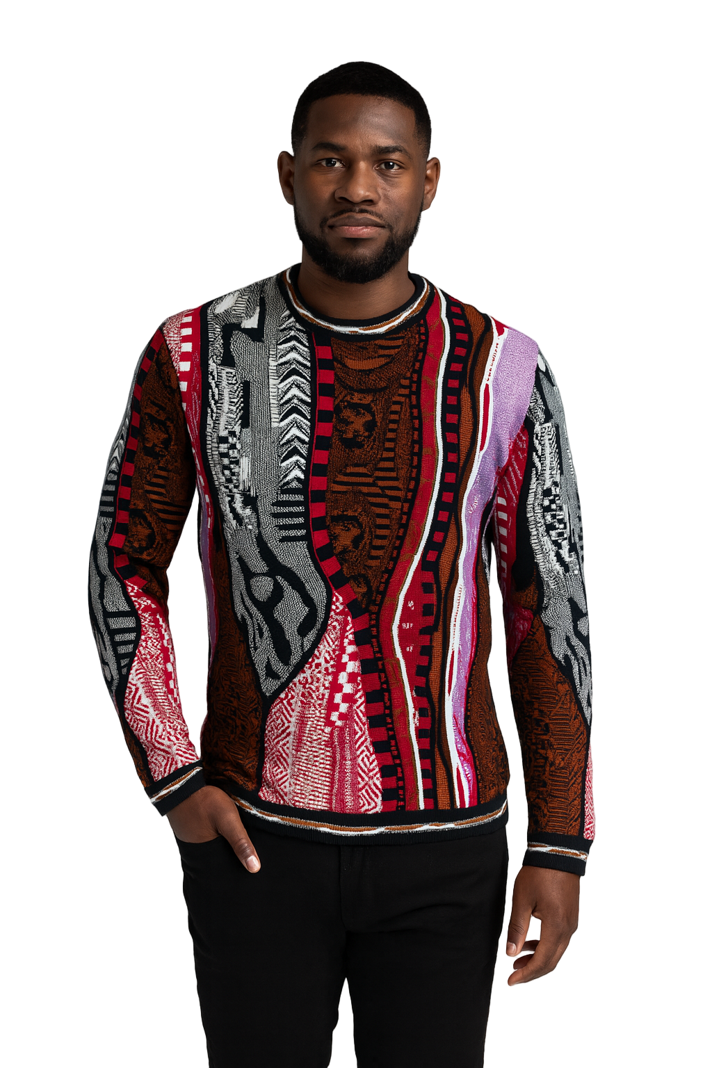 Prestige SW- 688 Crow Neck Sweater Black