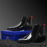 Tayno The Coupe Patten Leather Chelsea Boot  Black