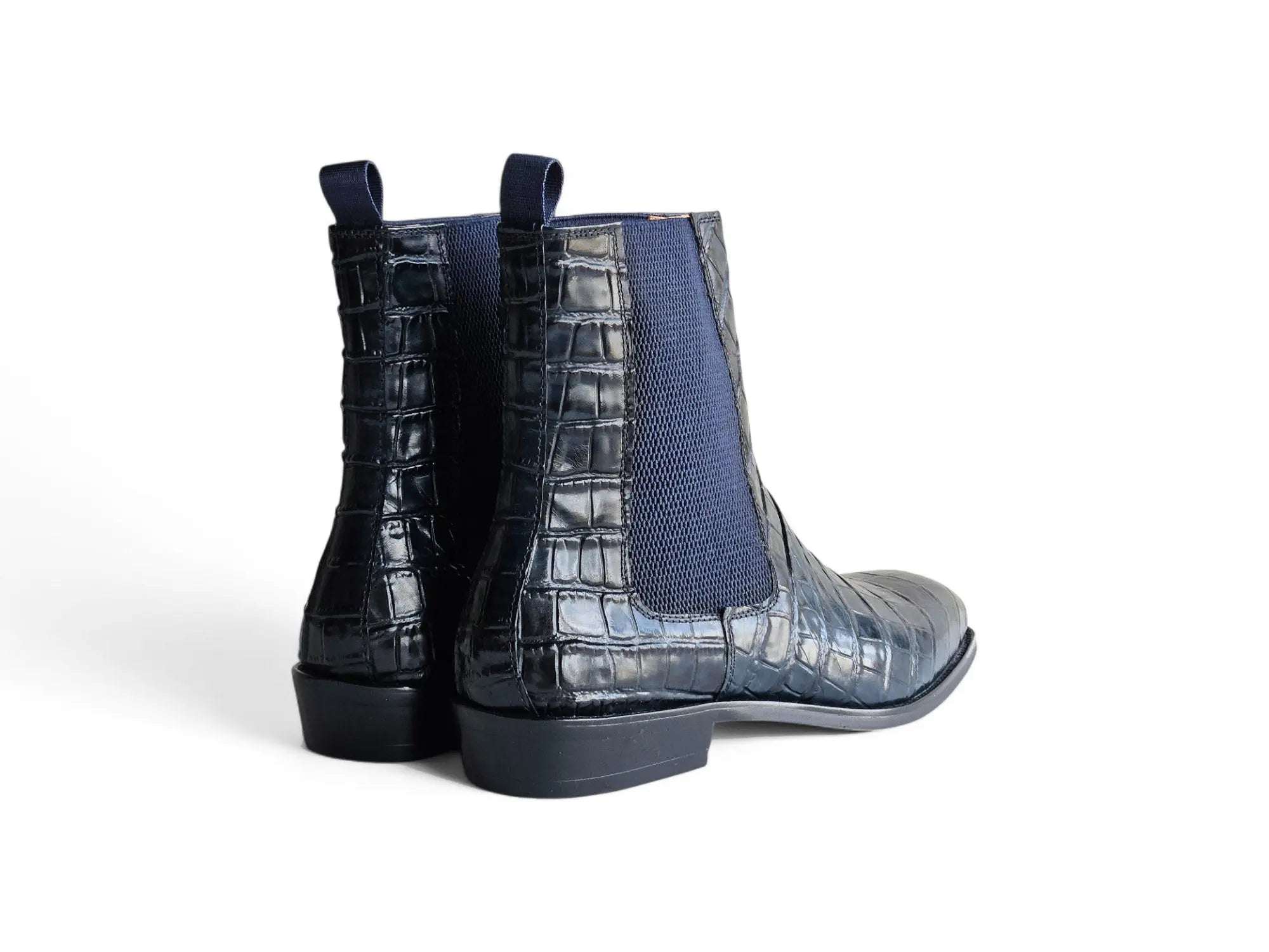 Crocodile Embossed Chelsea Boot