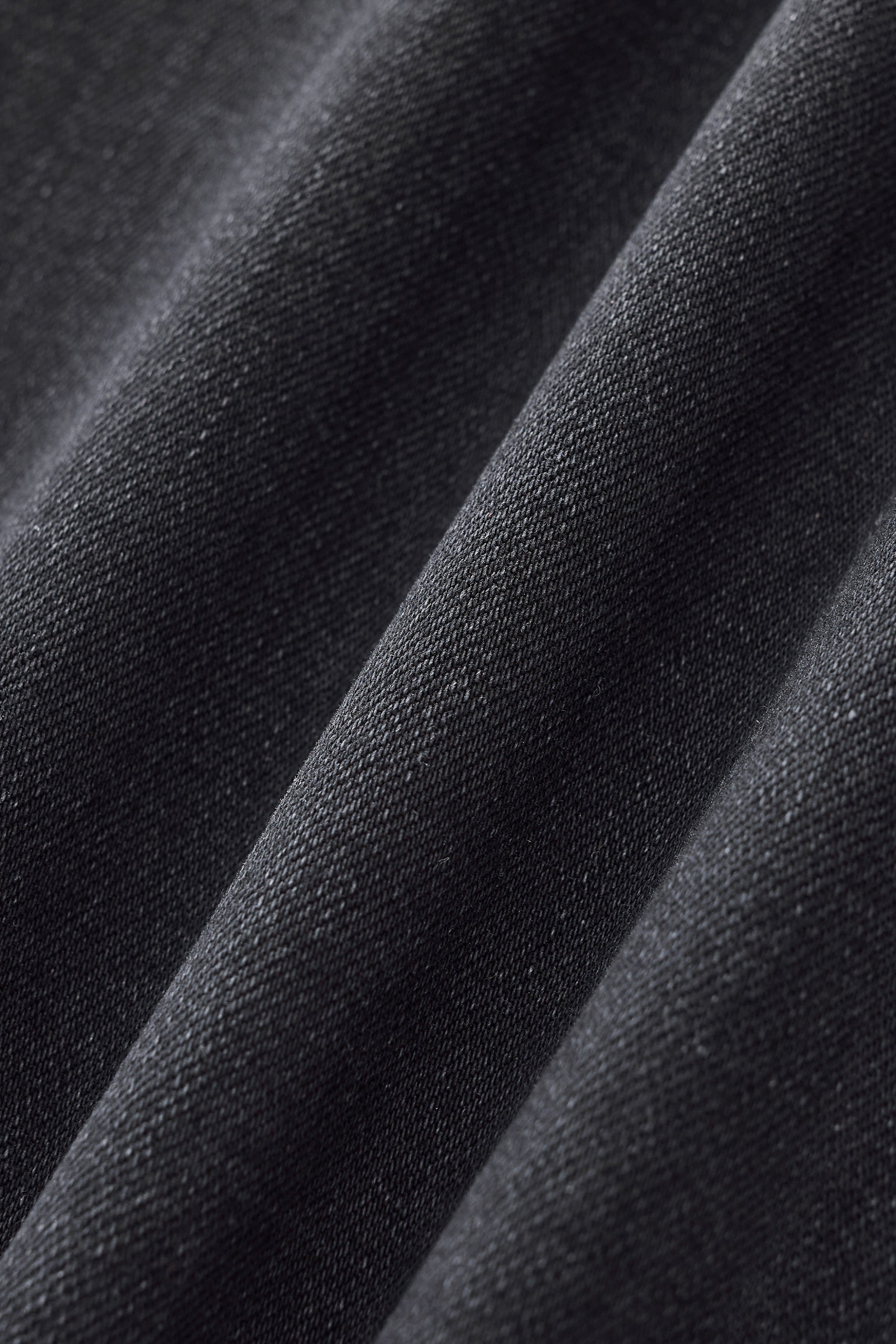 Faded Edge Straight-Leg Denim BLACK