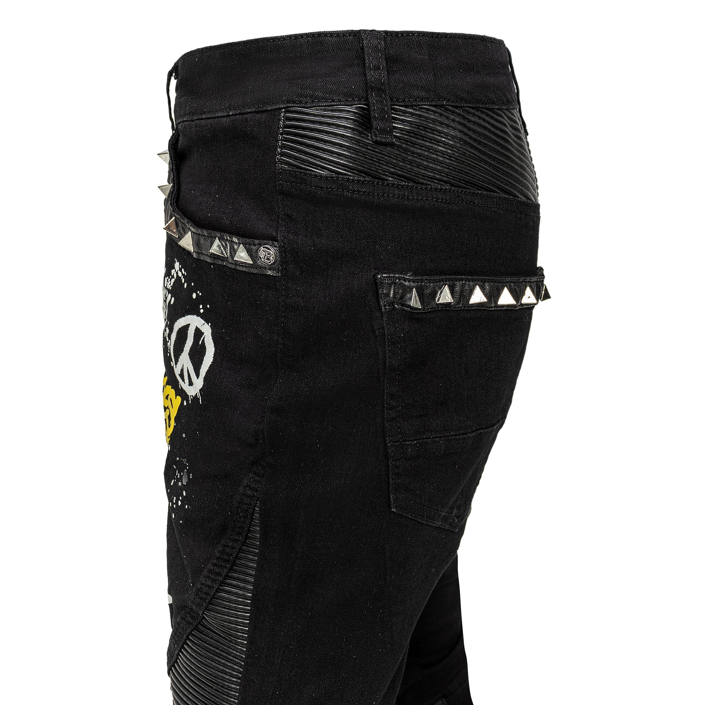 CITY SHINE Pants BLACK